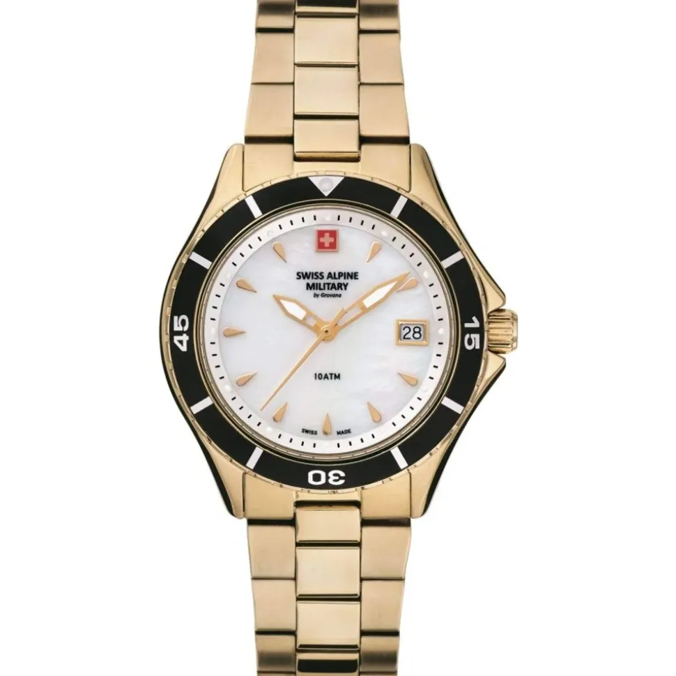 Swiss Alpine Military Damen Armbanduhr Taucheruhr 7740.1113