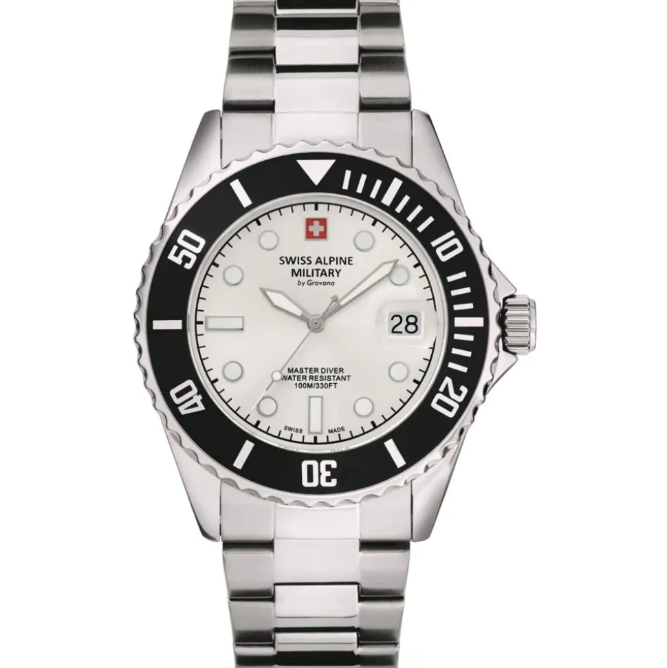 Swiss Alpine Military Herren Armbanduhr Master-Diver Analog Quarz 7053.1132
