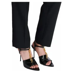 Sync Sandalen aus Lackleder mit Absatz