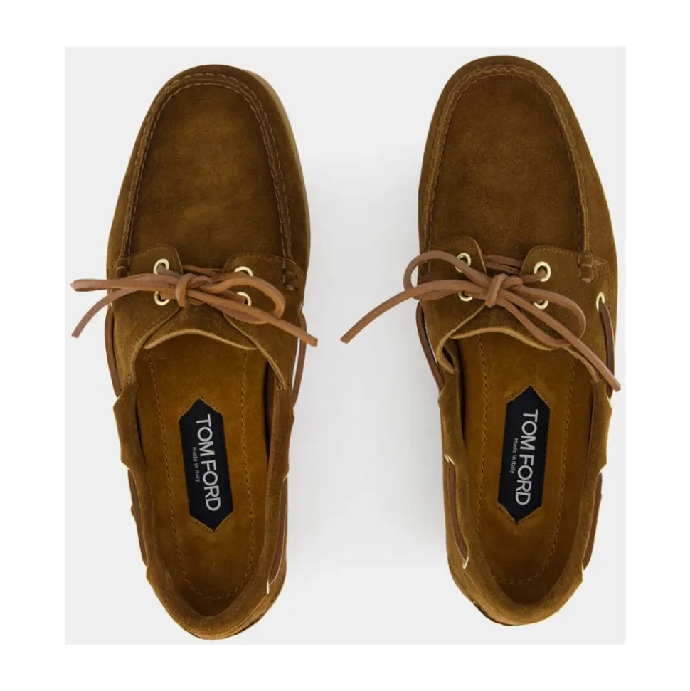 Tabakbraune Wildleder-Loafer