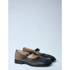 Tabi Mary Jane Leder Ballerinas