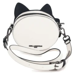 Tasche aus beschichtetem strukturiertem Stoff mit Strass