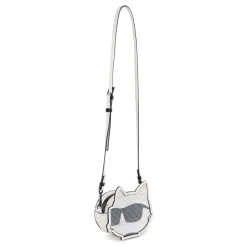 Tasche aus beschichtetem strukturiertem Stoff mit Strass