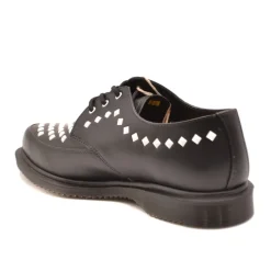 Text Print Brown Derby Schuhe