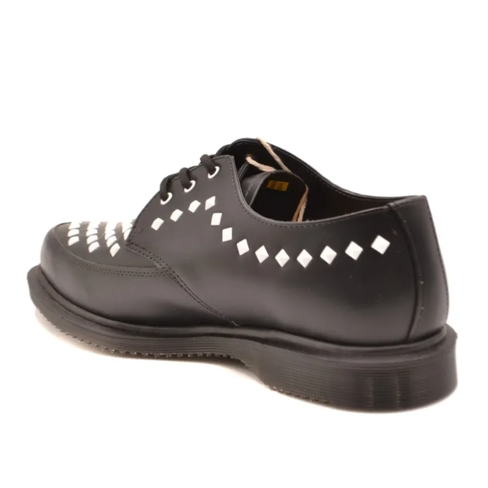 Text Print Brown Derby Schuhe