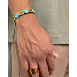 The Dorje Flatbead Collection - Turquoise and Gold