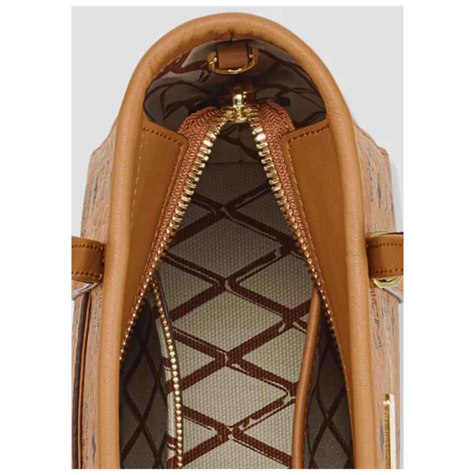Toni Top-Zip Shopper in Visetos