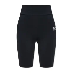 Trainingsshorts mit bedrucktem Logo