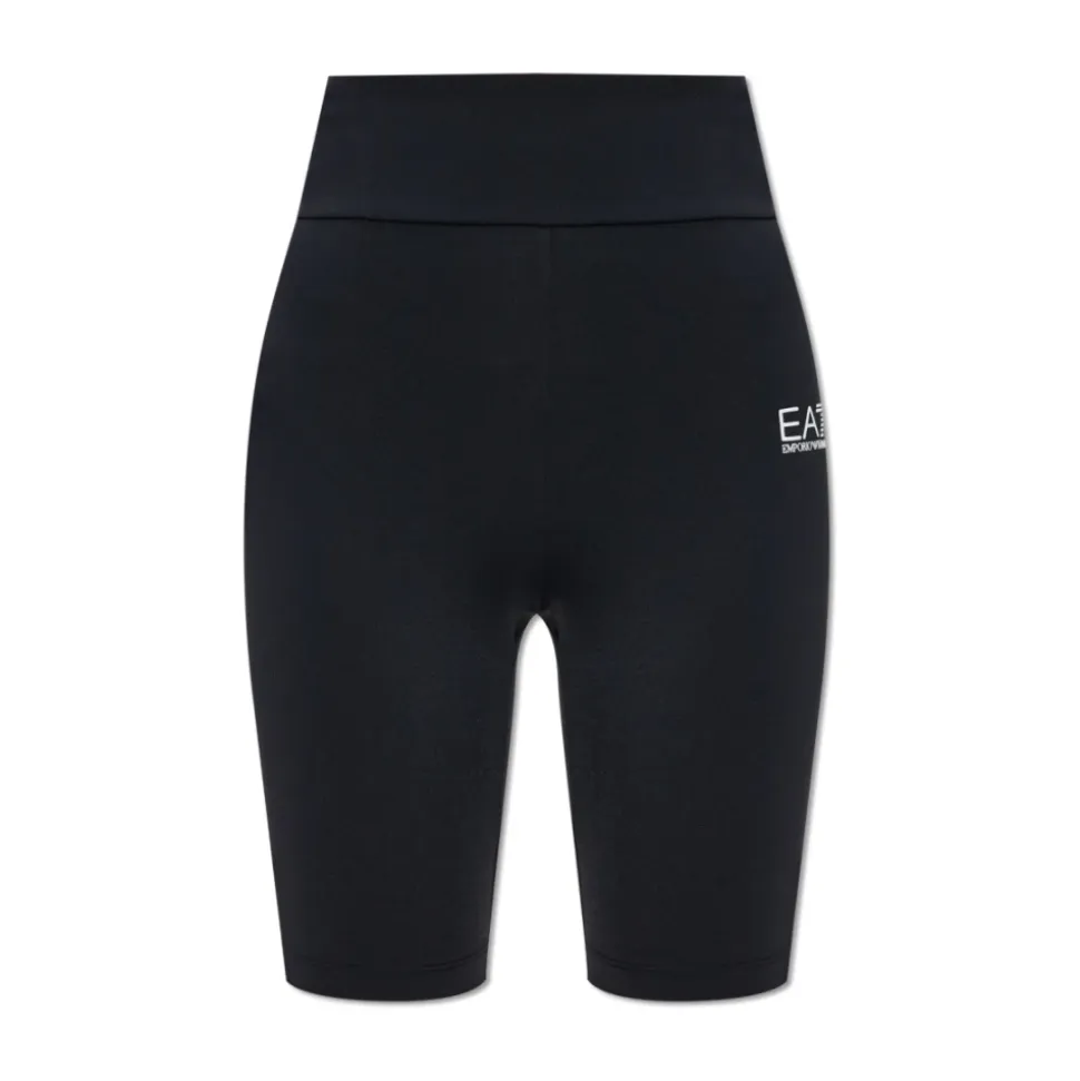 Trainingsshorts mit bedrucktem Logo