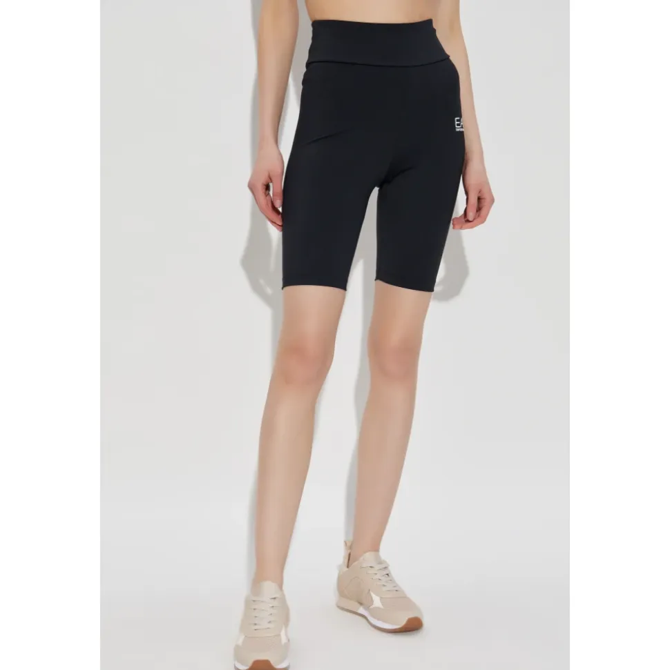 Trainingsshorts mit bedrucktem Logo