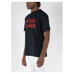 T-Shirt mit V-Ausschnitt und kurzen Ärmeln