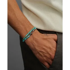Turquoise Heishi Wrap Bracelet