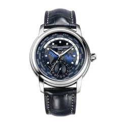 UOMO - FC -718NWM4H6 - Herstellung von Worldtimer 42 mm GMT Lederband