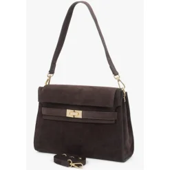 Velour Schultertasche