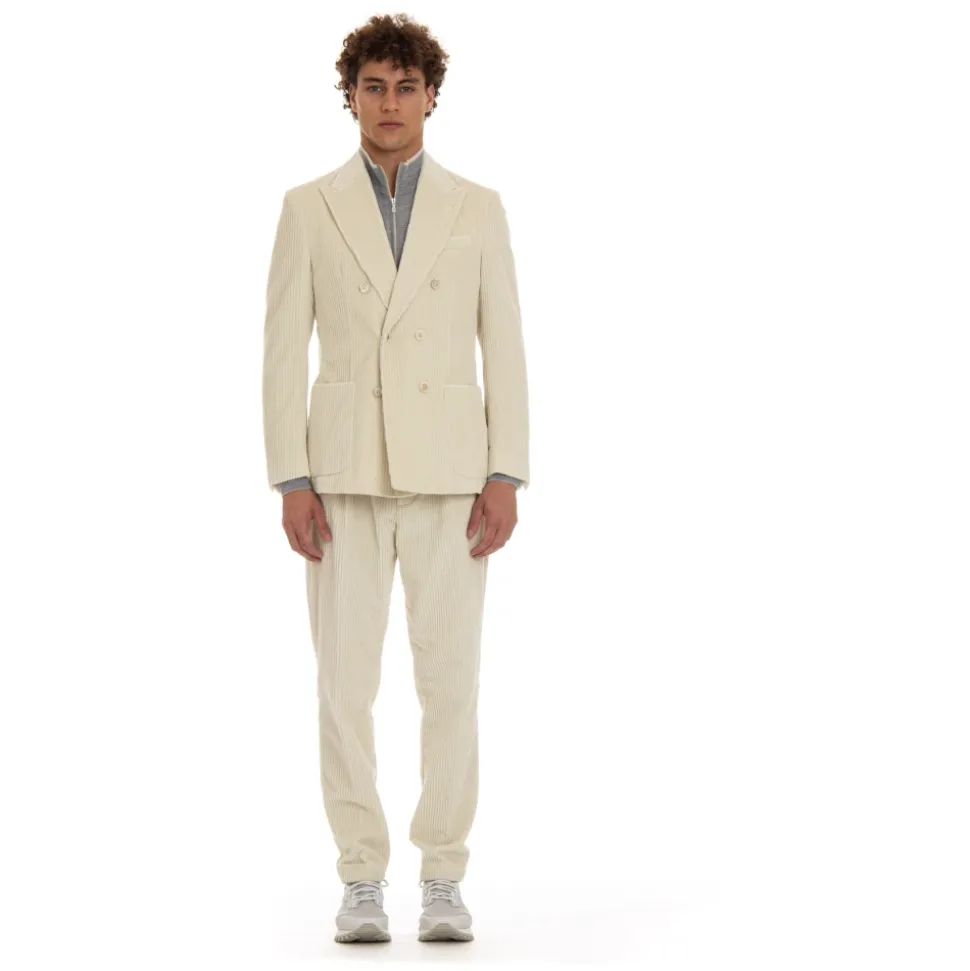 Velvet Double-Breasted Jacket