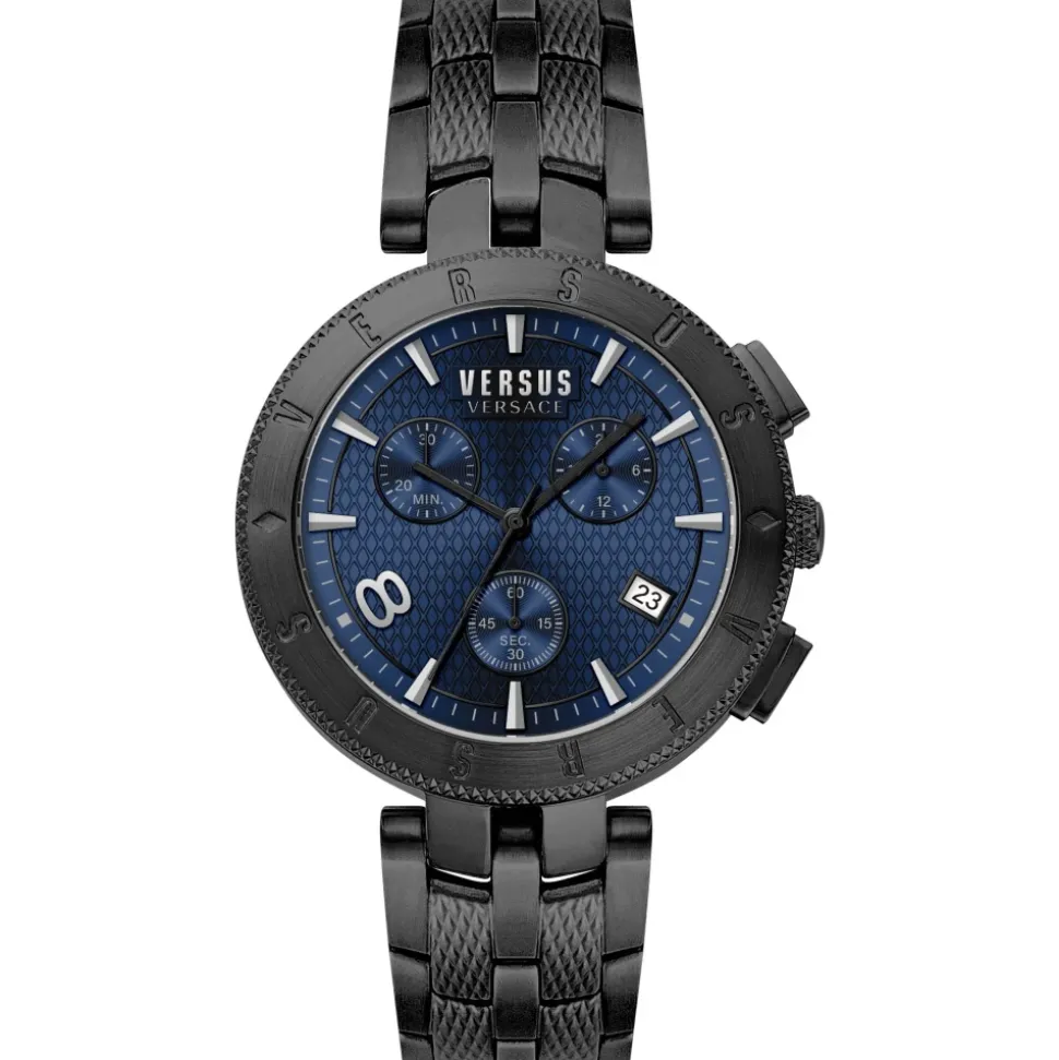 Versus by Versace Herren Armbanduhr Logo 44 mm Armband Edelstahl VSP763418