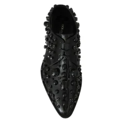 Verzierte Lackleder-Loafer