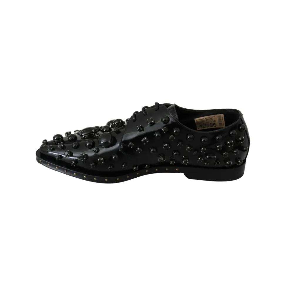 Verzierte Lackleder-Loafer