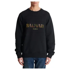 Vintage Balmain Oversize-Sweatshirt mit Stickerei