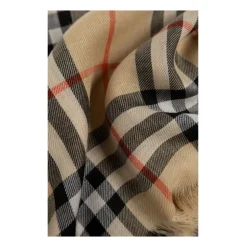 Vintage Check Beiger Schal