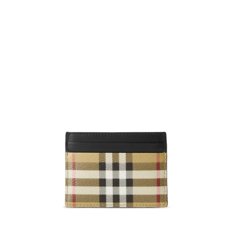 Vintage Check Geldbörsen in Beige