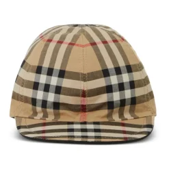 Vintage Check Wendbare Baumwollkappe