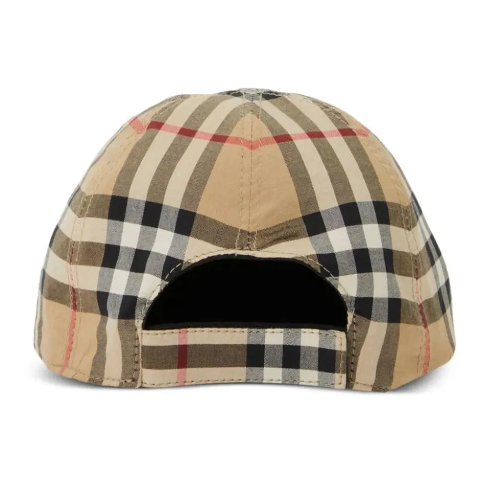 Vintage Check Wendbare Baumwollkappe