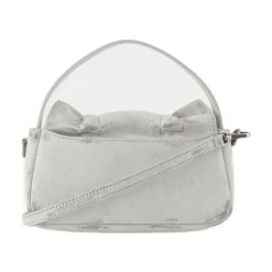 Vintage Crossbody Leder Tasche Weiß