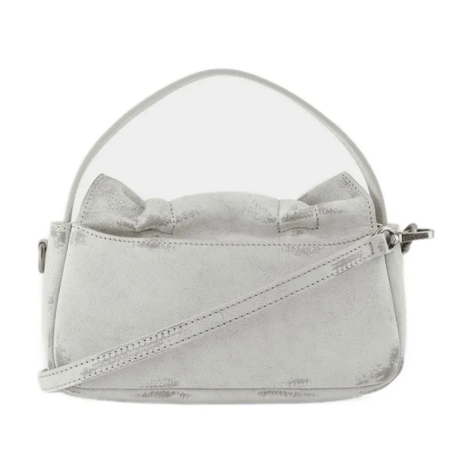 Vintage Crossbody Leder Tasche Weiß