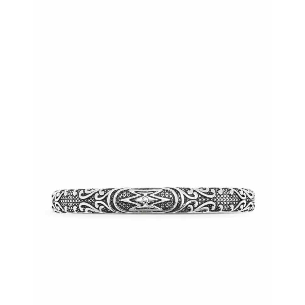 Vintage Cuff Bracelet in Silver