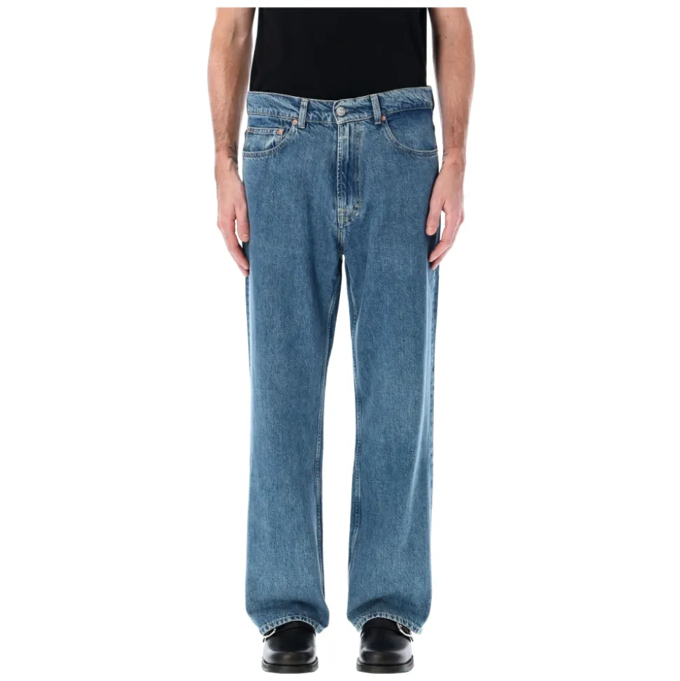 Vintage Gewaschene Denim Jeans