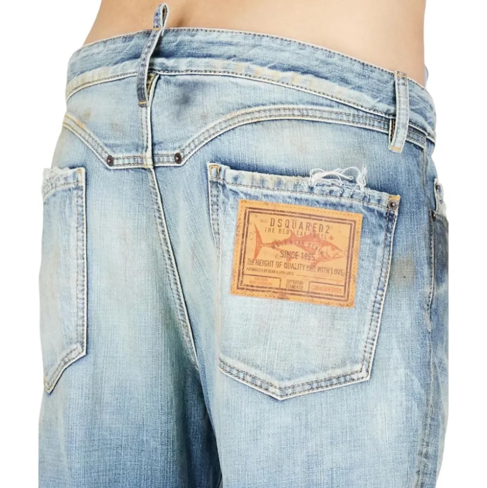 Vintage Stil Bequeme Wide Leg Jeans
