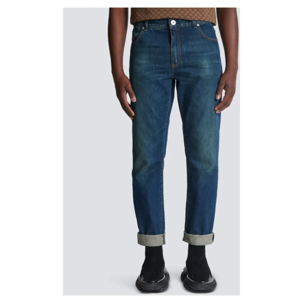 Vintage Straight-Leg Jeans