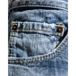 Washed Straight-Leg Jeans