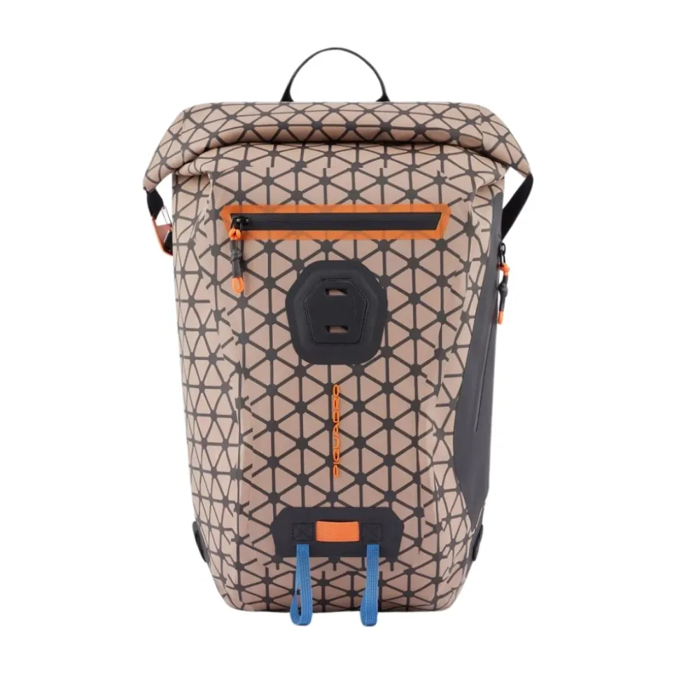 Wasserdichter Rolltop-Rucksack aus 40% recyceltem Gewebe