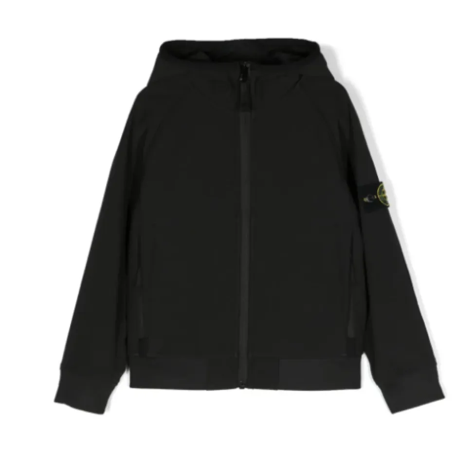 Wattierte Jacke mit Kompass-Badge