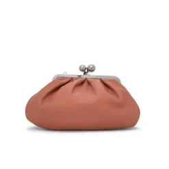 Weiche Leder-Schultertasche mit Kette