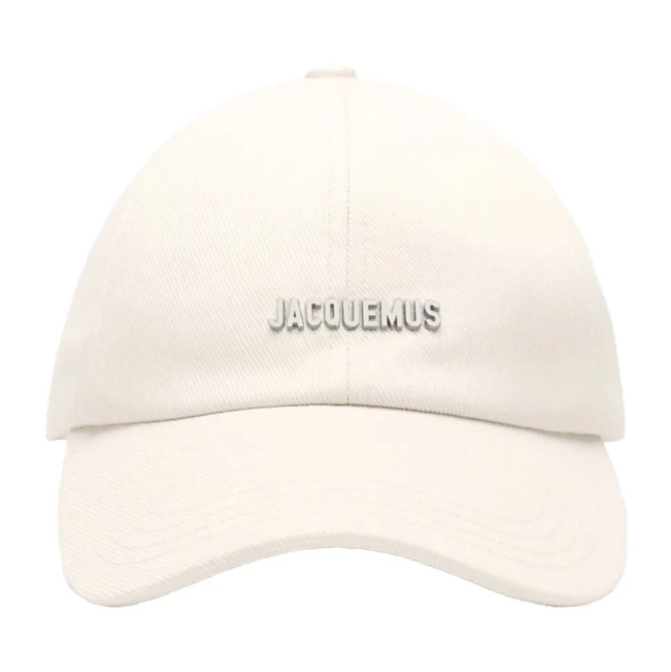 Weiße Canvas Baseballkappe