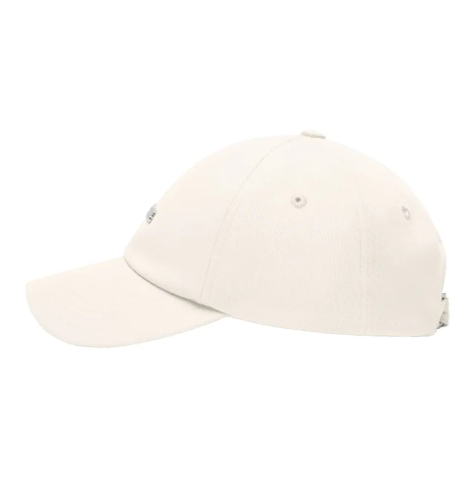 Weiße Canvas Baseballkappe