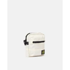 Weiße Crossbody-Tasche mit Logo-Patch