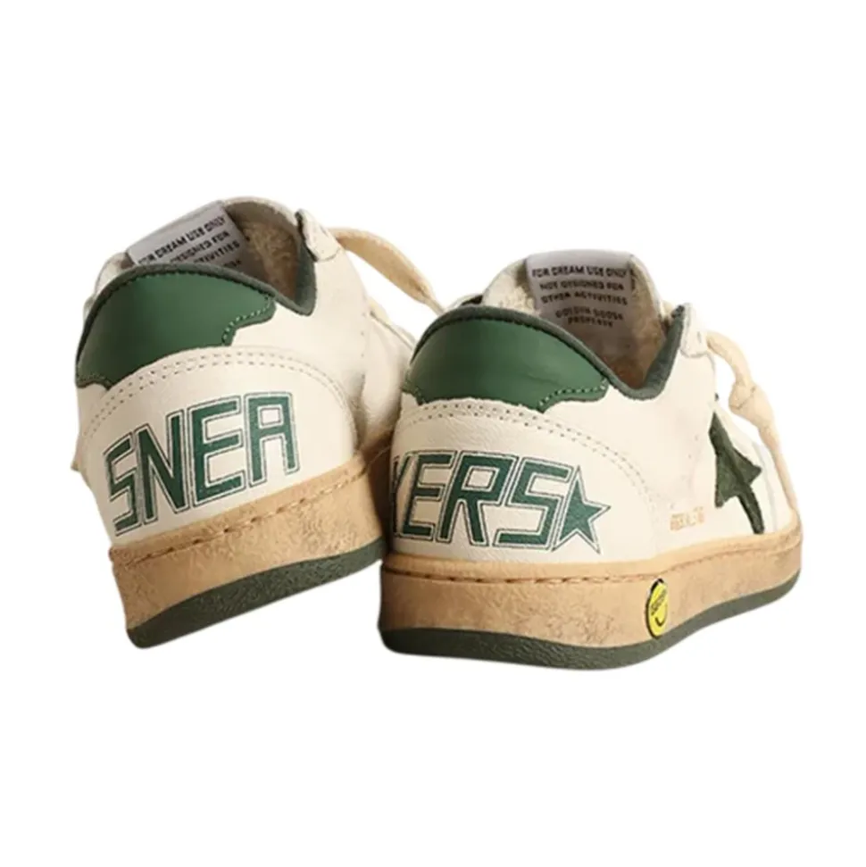 Weiße Leder Star Sneakers