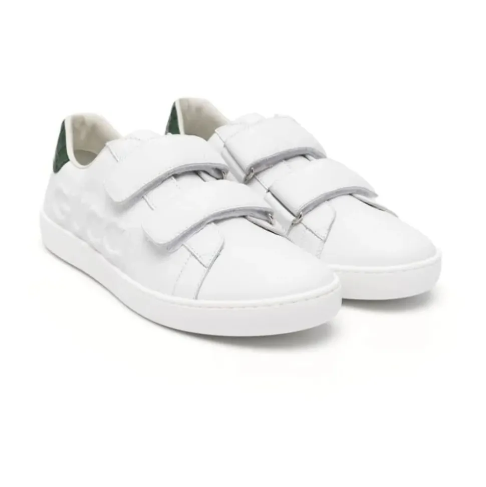 Weiße Leder-Sneakers