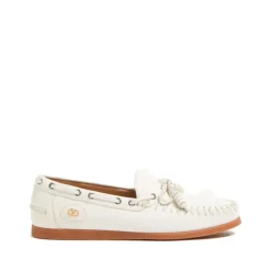 Weiße Loafer Schuhe für Männer