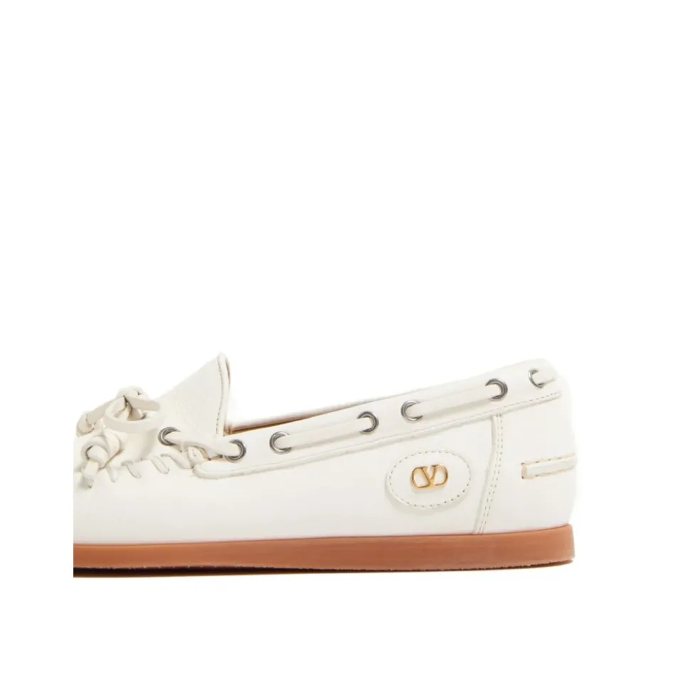 Weiße Loafer Schuhe für Männer