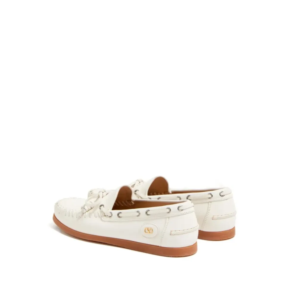 Weiße Loafer Schuhe für Männer