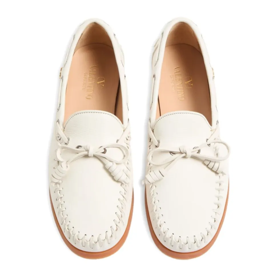 Weiße Loafer Schuhe für Männer