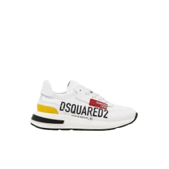 Weiße Logo-Sneakers