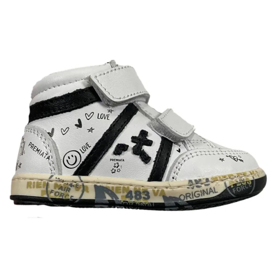 Weiße Low-Top Kinderschuhe