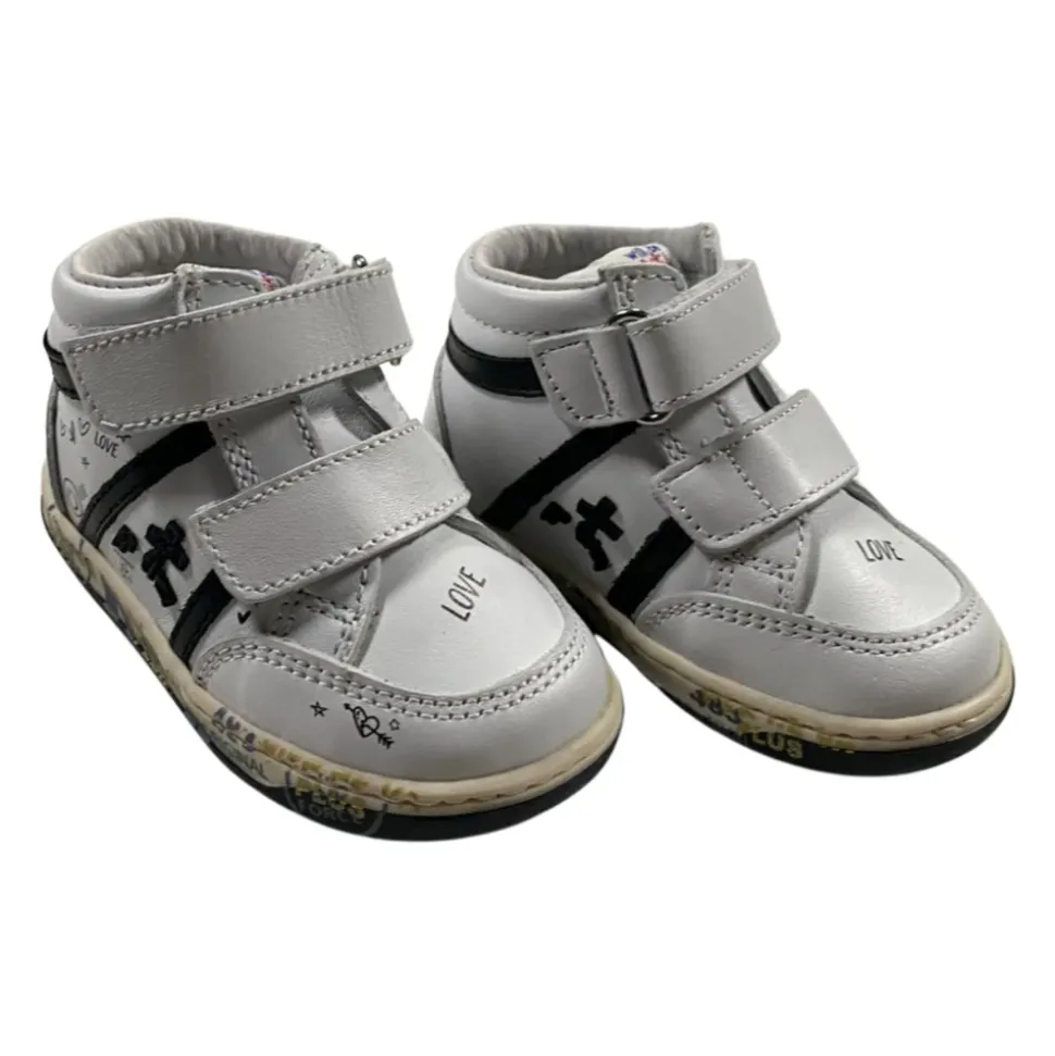 Weiße Low-Top Kinderschuhe