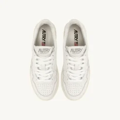 Weiße Nappa Medalist Low Sneakers